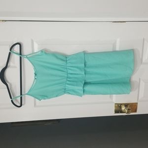 GB Girls Lace Back Ruffle Midi Dress